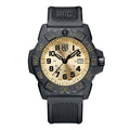 Luminox Schwarze Sportuhr aus Kautschuk