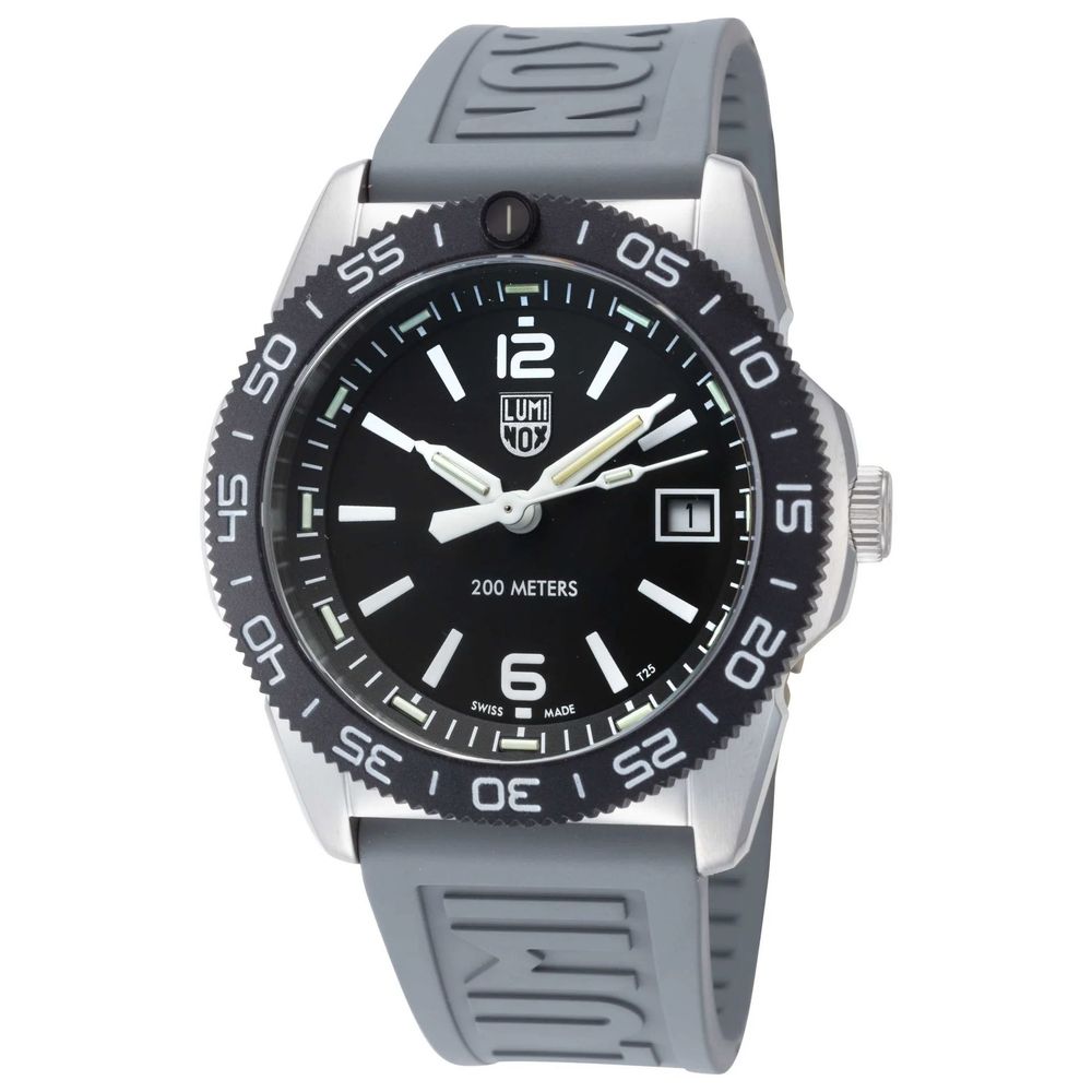 Luminox Graue Gummi-Sportuhr