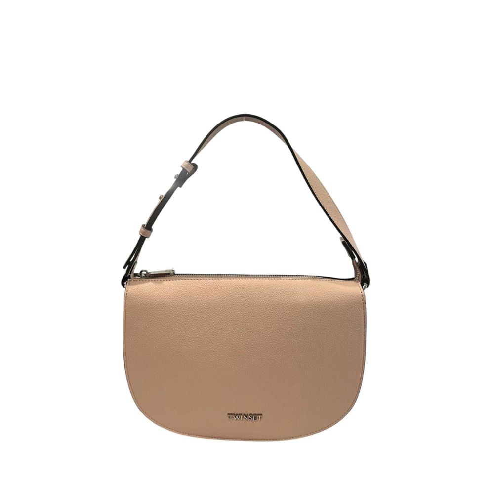 Twinset Pink PU Women's Shoulder Bag