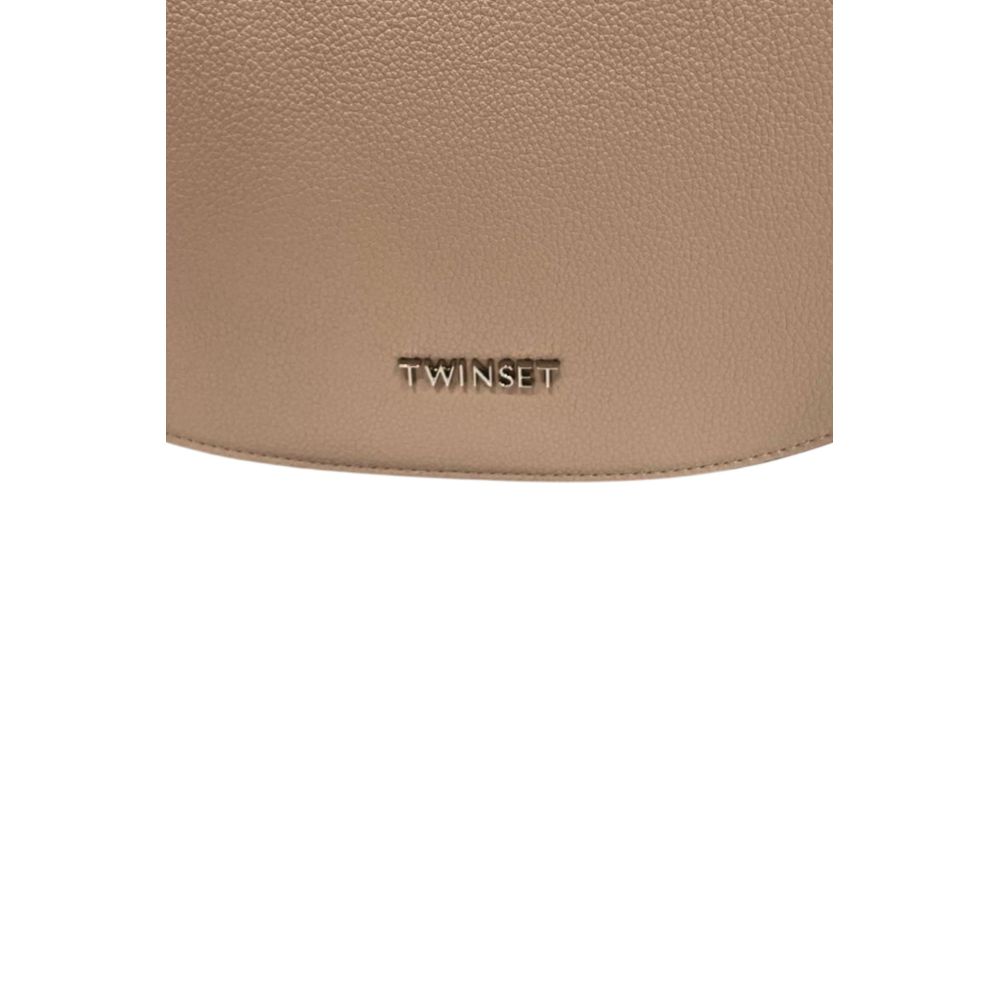 Twinset Pink PU Women's Shoulder Bag