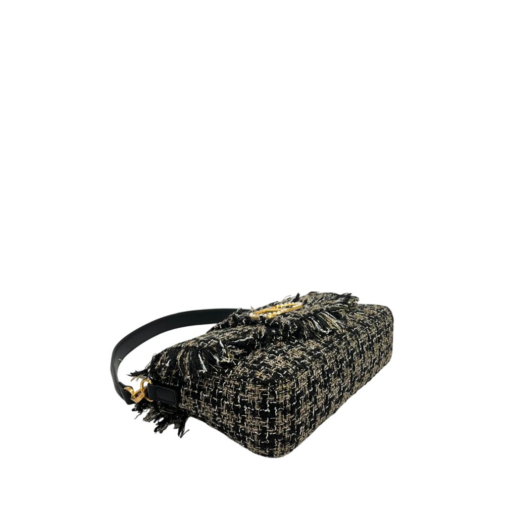 Twinset Schwarze Schultertasche aus PU für Damen