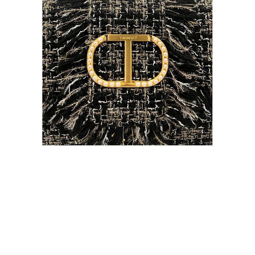 Twinset Schwarze Schultertasche aus PU für Damen