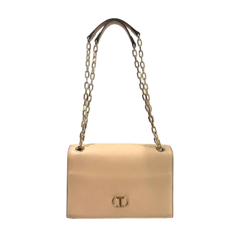 Twinset Pink PU Women's Shoulder Bag