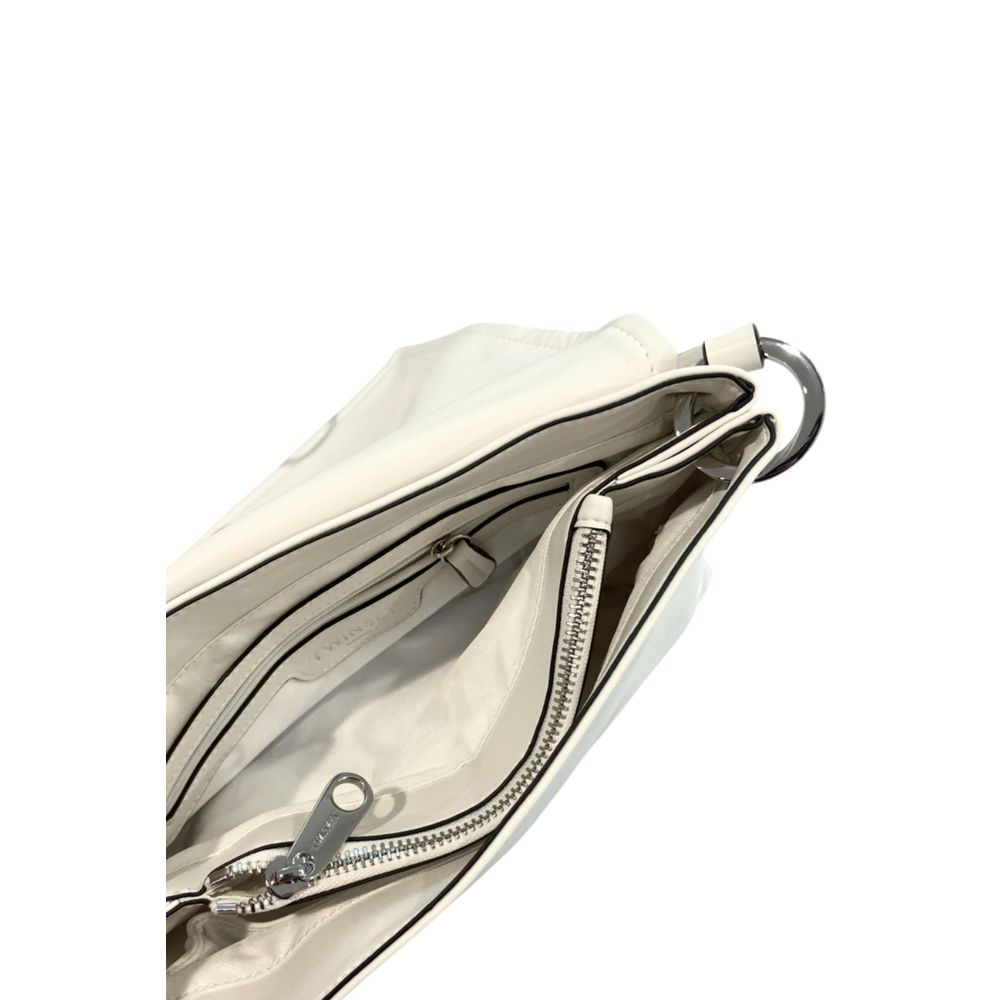 Twinset Women's White PU Shoulder Bag