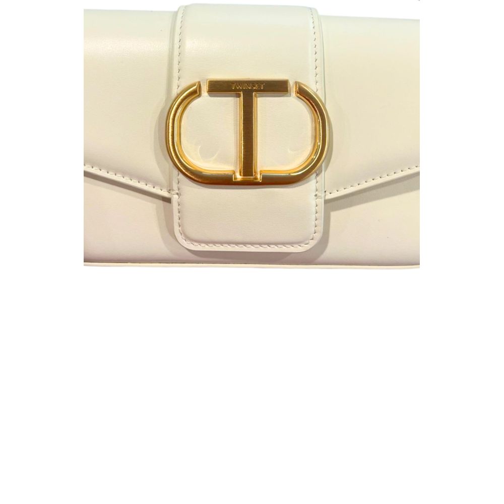 Twinset Weiße Clutch aus Polyethylen