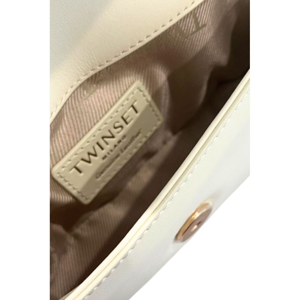 Twinset Weiße Clutch aus Polyethylen