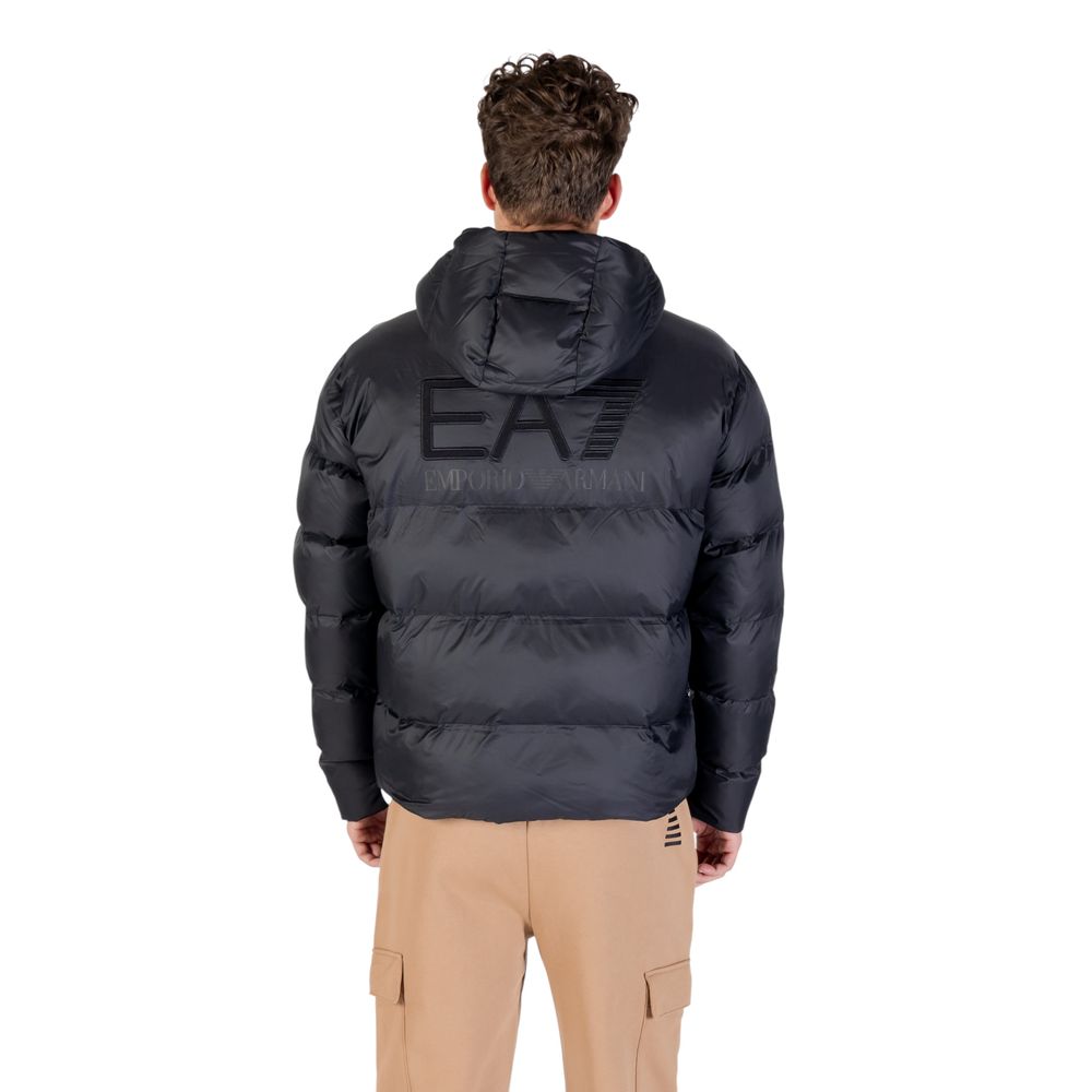 EA7 Emporio Armani Schwarzer Polyamid-Bomber