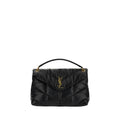 Saint Laurent Schwarze Lammleder-Schultertasche