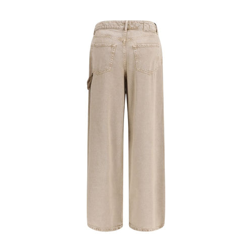 PINKO Beige Baumwoll Jeans im Relaxed Fit