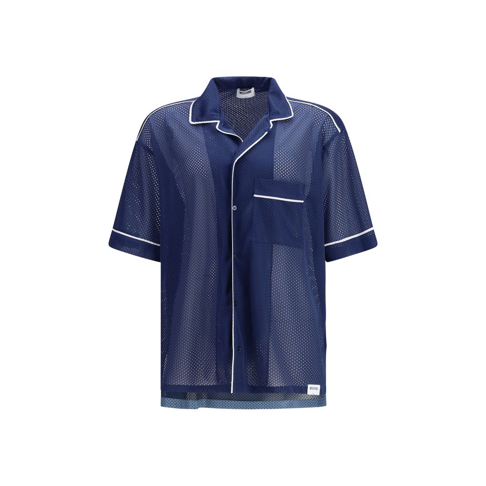 Moschino Blue Polyester Sportswear Top
