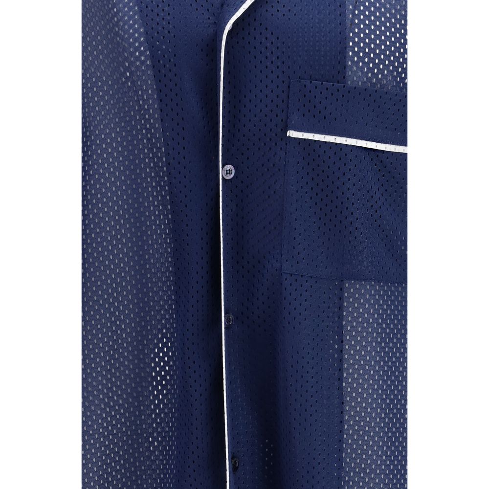 Moschino Blue Polyester Sportswear Top
