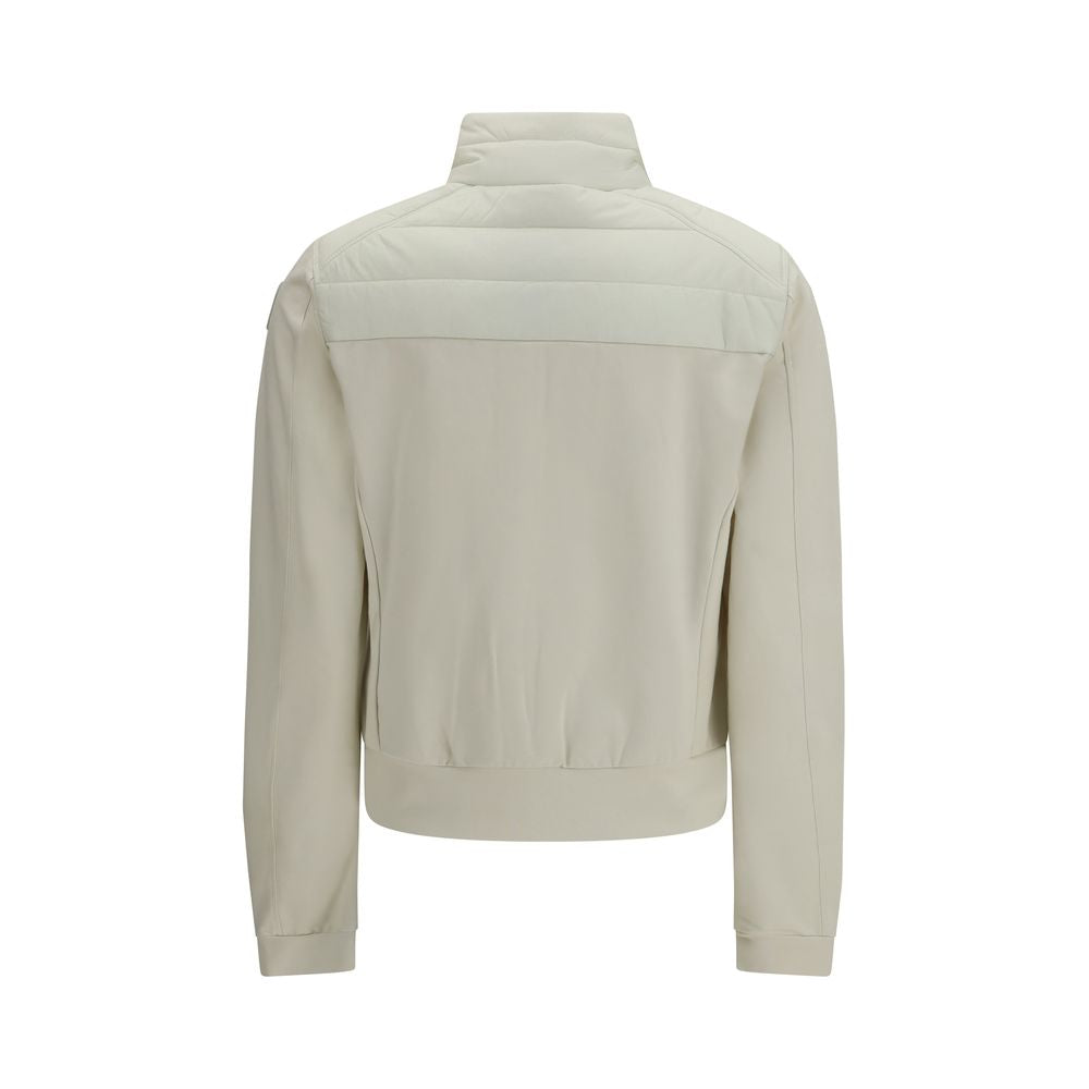 Parajumpers White Polyamide Bomber Jacket