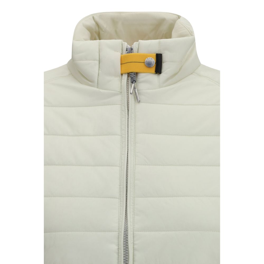 Parajumpers White Polyamide Bomber Jacket
