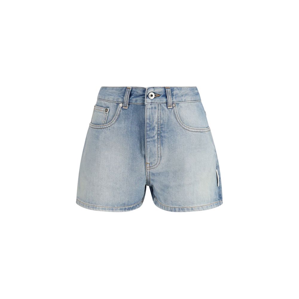 Off-White Blaue Jeans-Shorts