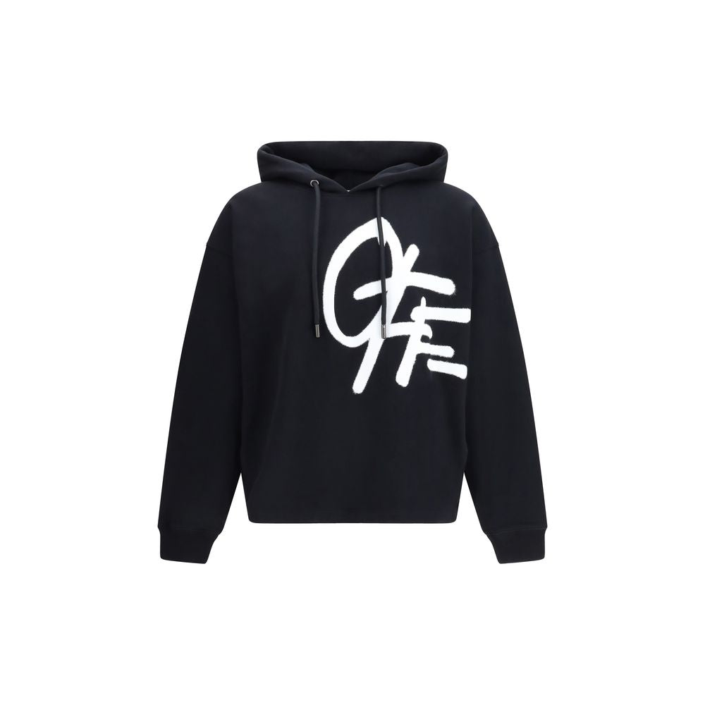 Off-White Schwarzer Baumwoll-Sweatshirt