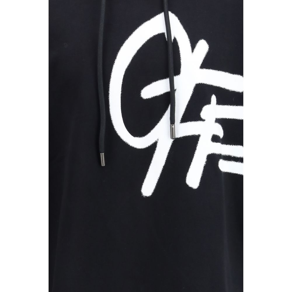 Off-White Schwarzer Baumwoll-Sweatshirt
