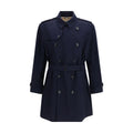 Burberry Blauer Baumwoll-Trenchcoat