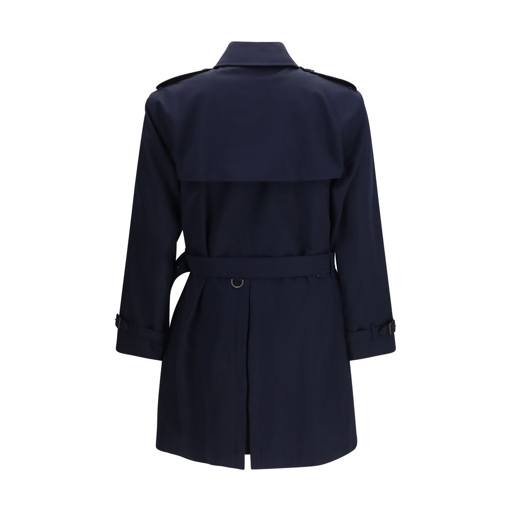 Burberry Blauer Baumwoll-Trenchcoat