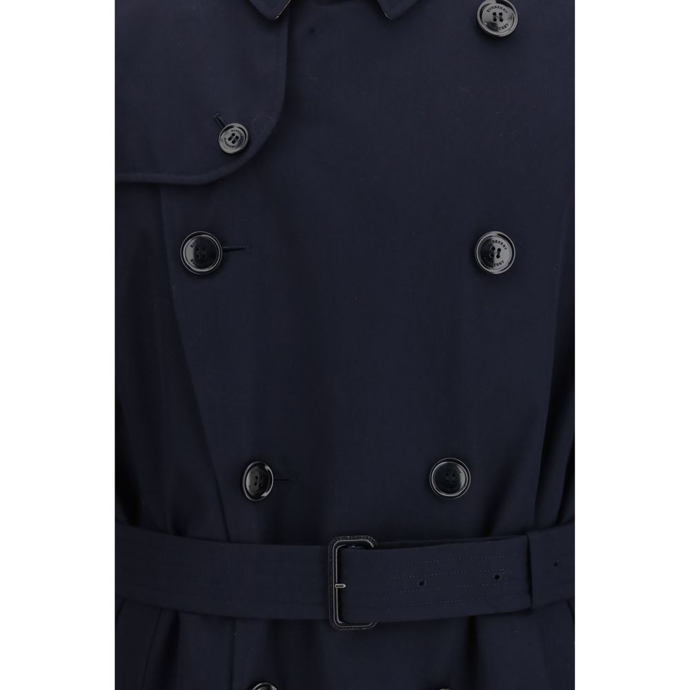 Burberry Blauer Baumwoll-Trenchcoat