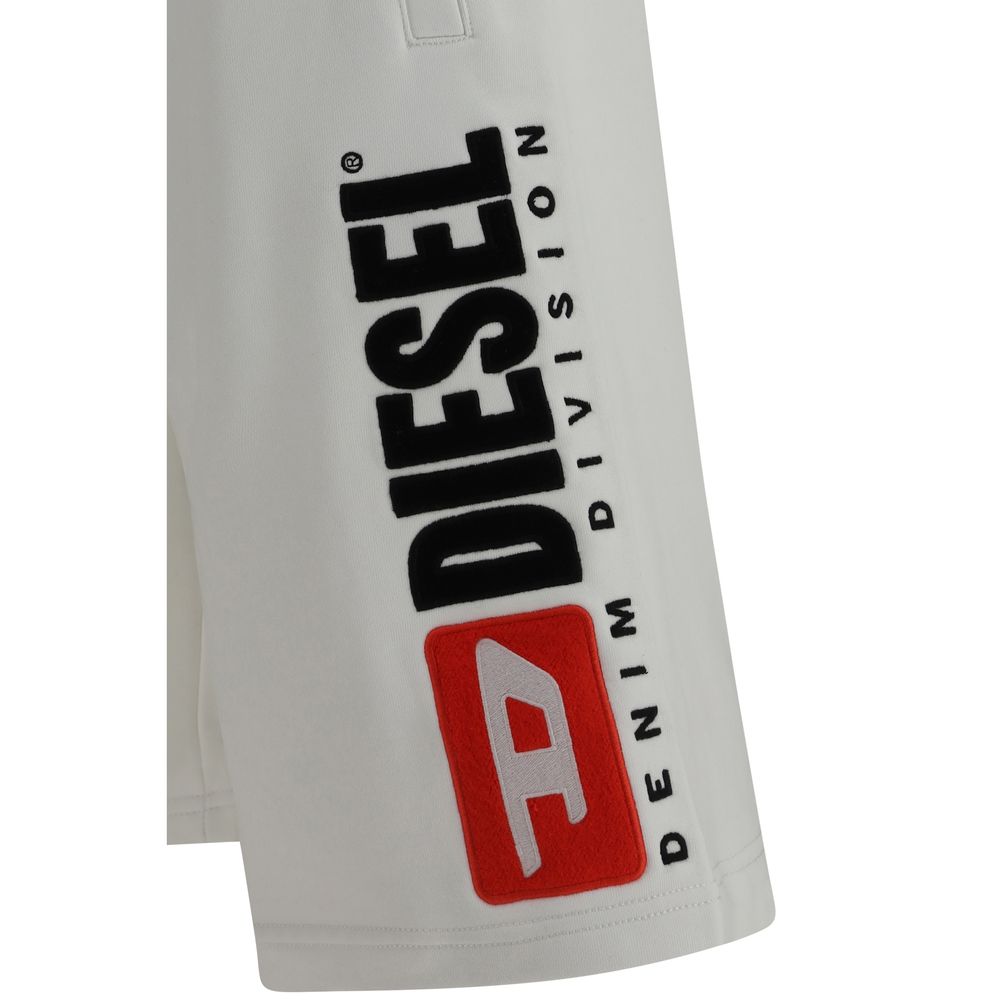 Diesel Weiße Baumwoll-Bermudashorts