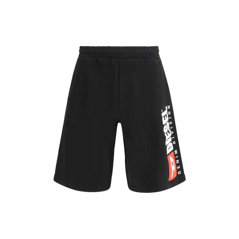 Diesel Schwarze Baumwoll-Bermudashorts