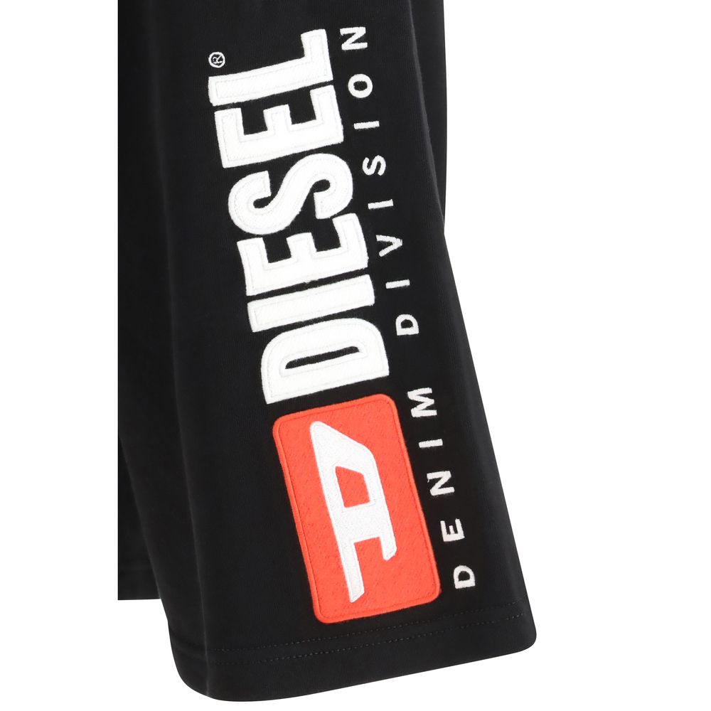 Diesel Schwarze Baumwoll-Bermudashorts