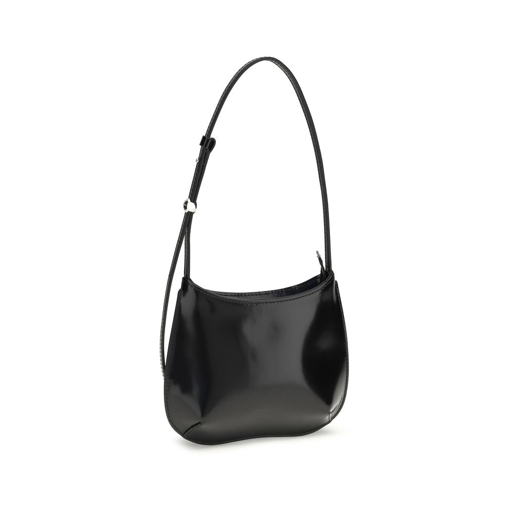 Jacquemus Schwarze Bos Taurus Kalbsleder Schultertasche