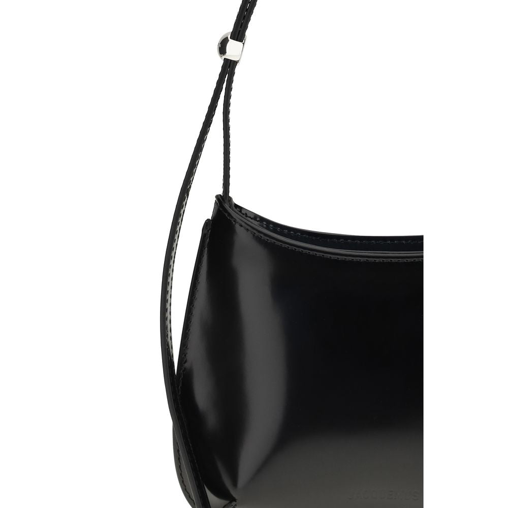 Jacquemus Schwarze Bos Taurus Kalbsleder Schultertasche