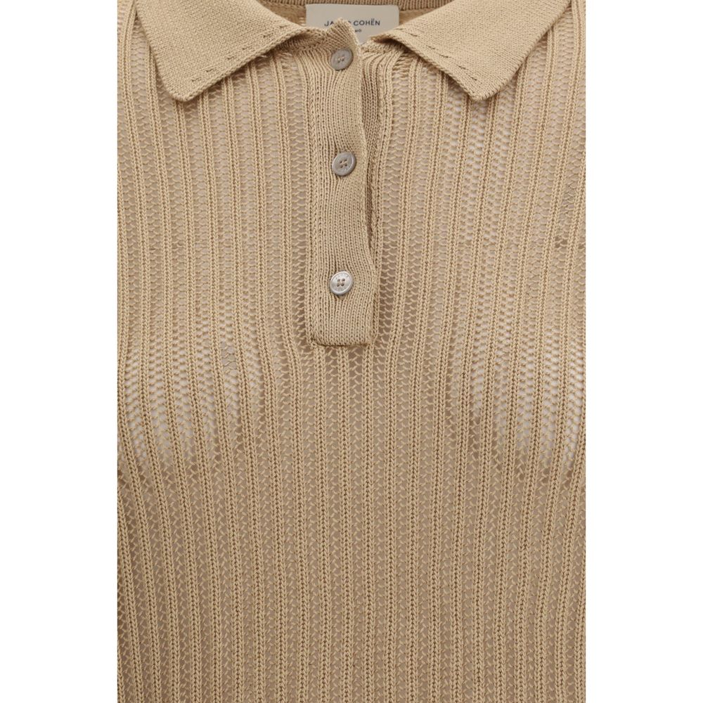 Jacob Cohen Beige Baumwoll-Poloshirt