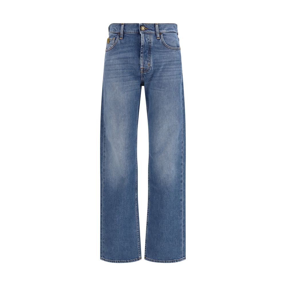 Jacob Cohen Blue Straight-Cut Cotton Jeans