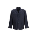 Thom Browne Blauer Polyester-Mantel
