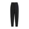 Marni Schwarze Hose aus Fleece-Wolle