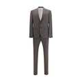 Dsquared² Grey Fleece Wool Two-Piece