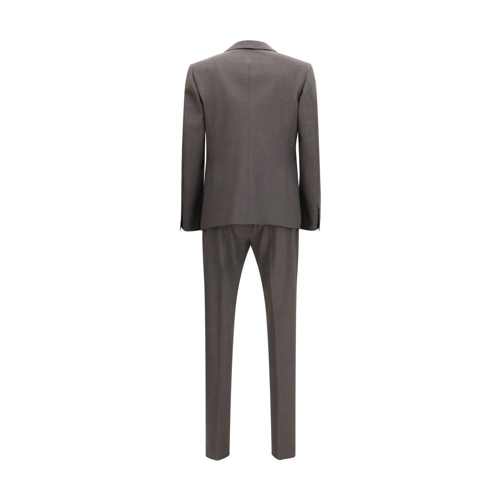 Dsquared² Grey Fleece Wool Two-Piece
