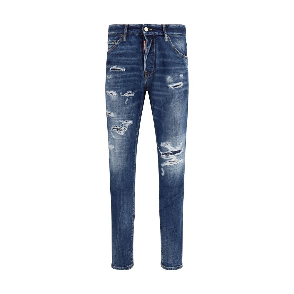 Dsquared² Blue Slim Fit Cotton Jeans