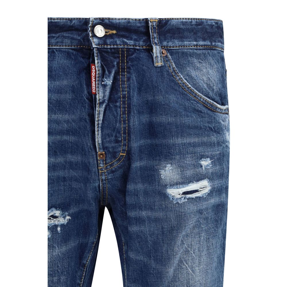 Dsquared² Blue Slim Fit Cotton Jeans