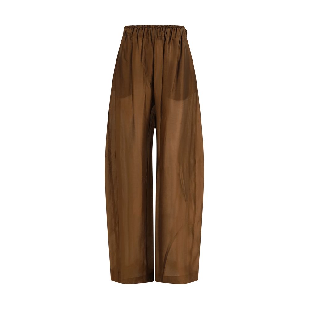The Latest Braune Lyocell Freizeithose
