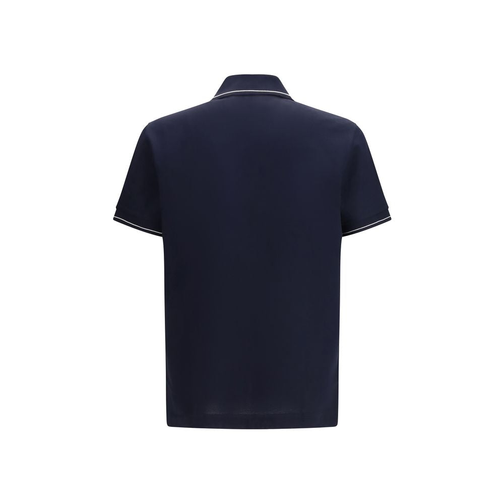 Ferragamo Blaues Baumwoll-Polohemd