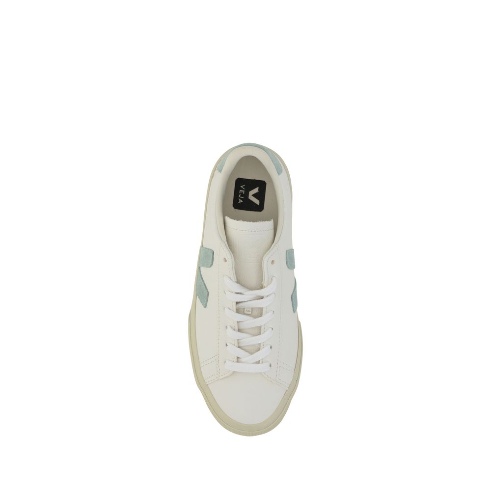 Veja Weiße Bos Taurus Kalbsleder Athletic Sneaker