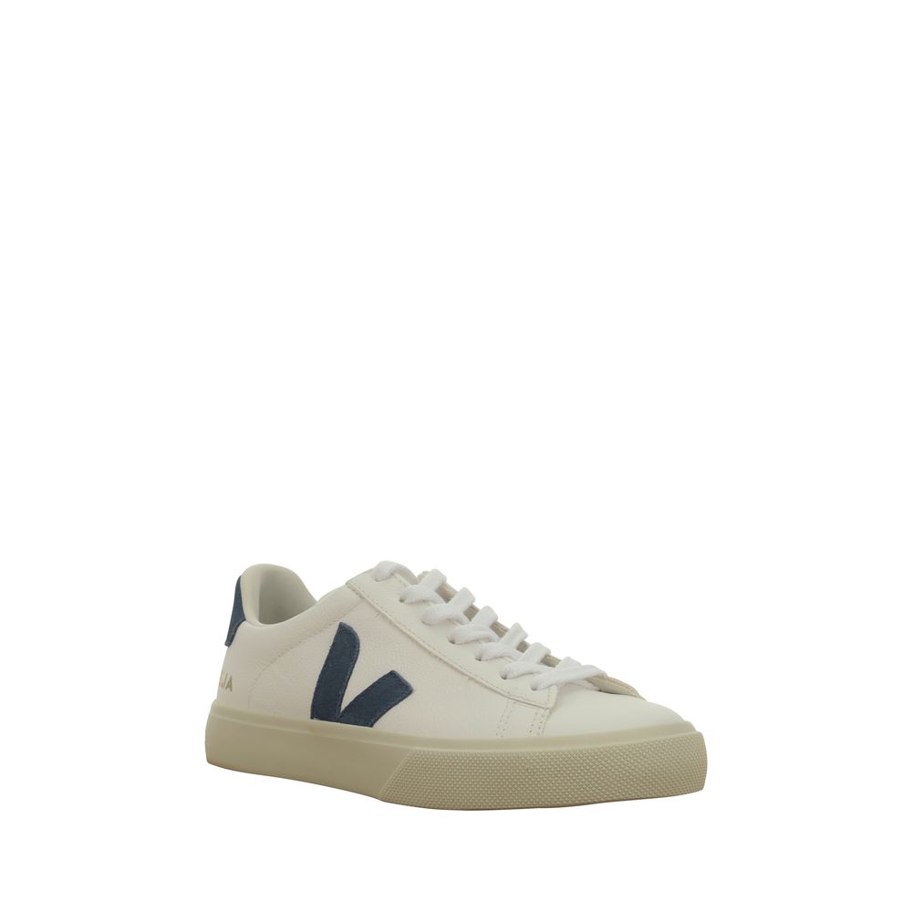 Veja Weiße Low-Top-Sneaker aus Kalbsleder Bos Taurus