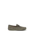 Ferragamo Graue Kalbsleder Bos Taurus Slipper-Loafer