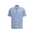 Ferragamo Blaues Baumwoll-Polohemd