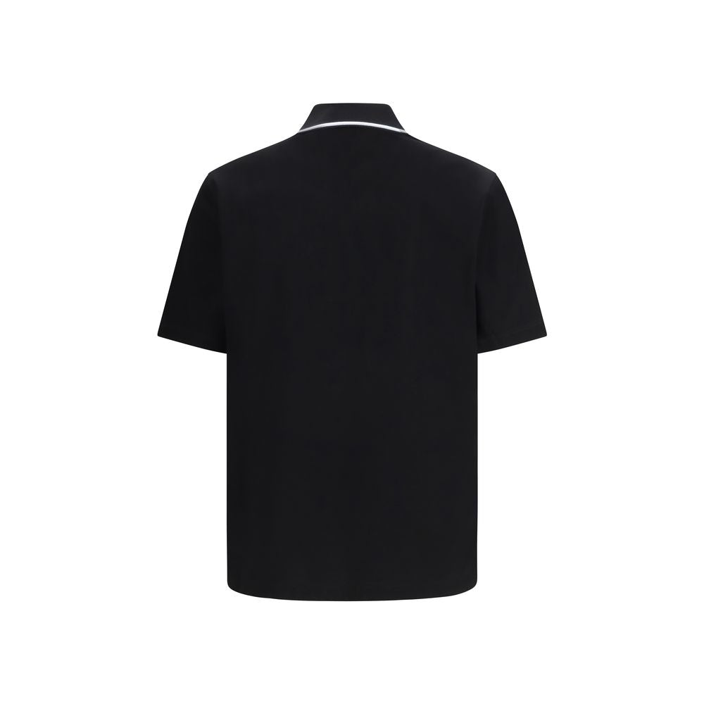 Ferragamo Schwarzes Baumwoll-Poloshirt