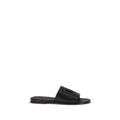 Dolce & Gabbana Schwarze Bos Taurus Sandalen aus Kalbsleder