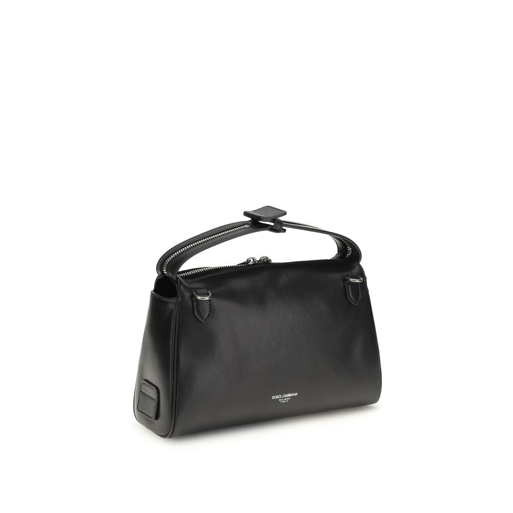 Dolce & Gabbana Black Calfskin Bos Taurus Handbag