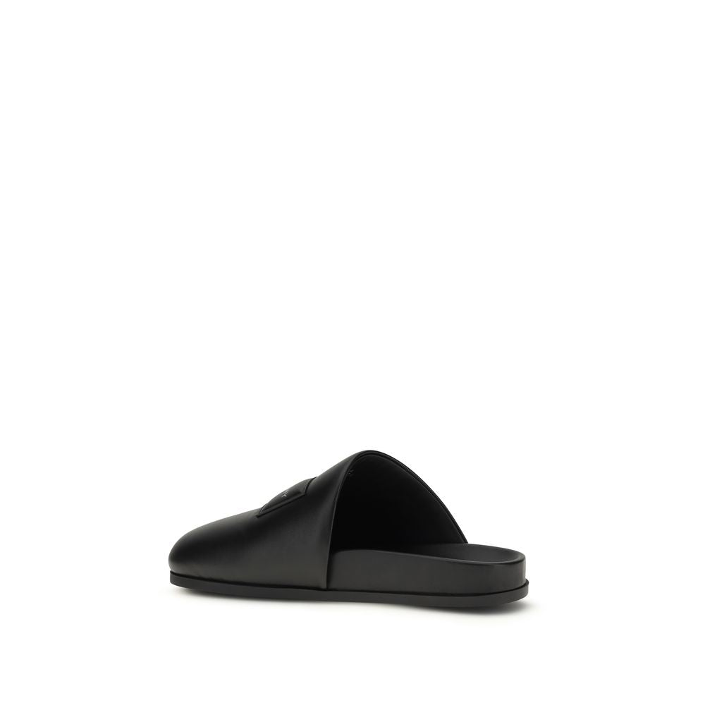 Givenchy Schwarze Bos Taurus Mules aus Kalbsleder