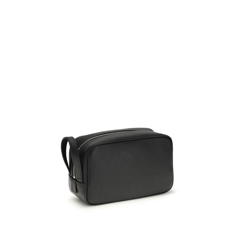 Dolce & Gabbana Schwarzes Kalbsleder Bos Taurus Accessoire