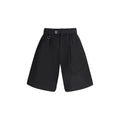 Y-3 Schwarze Baumwoll-Bermudashorts