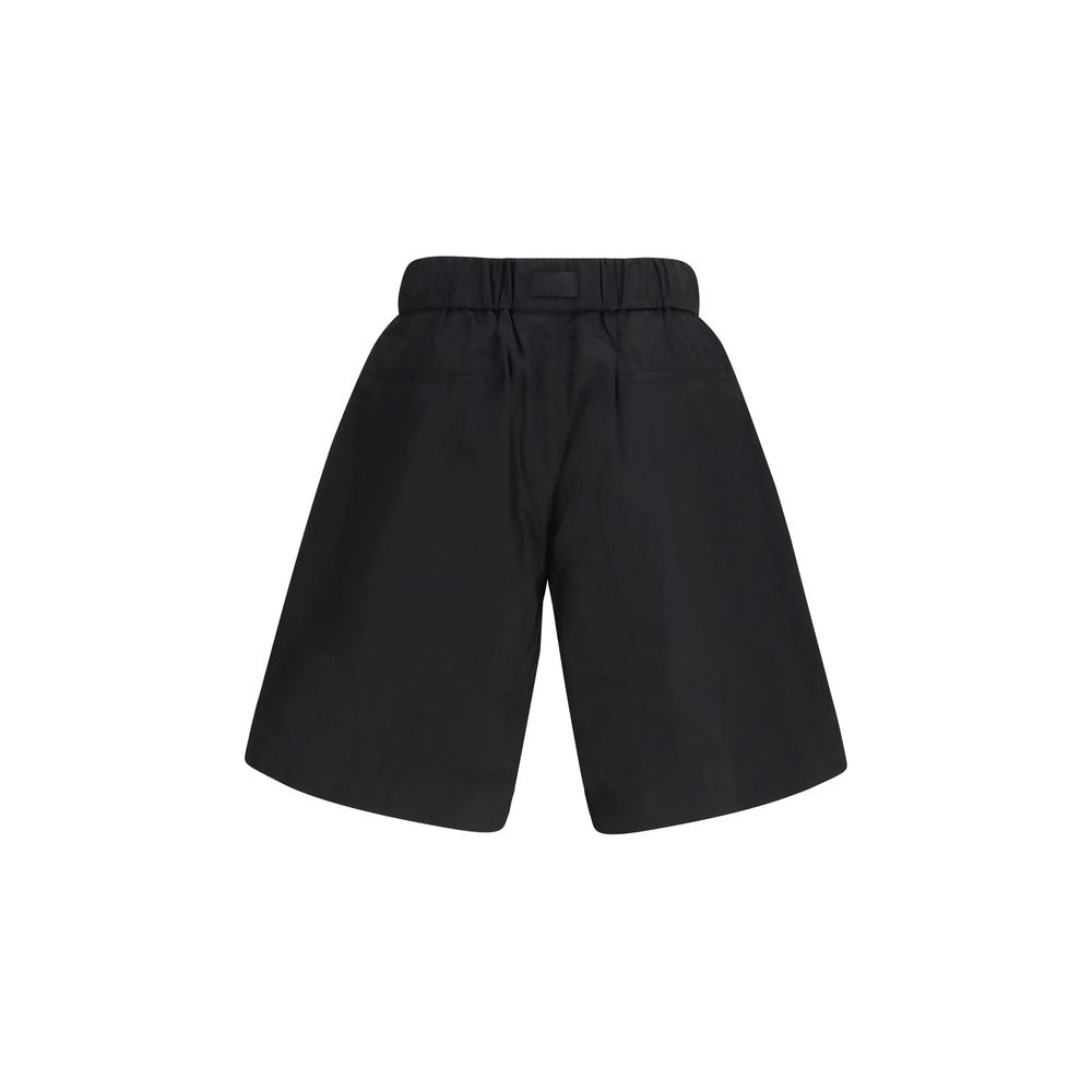 Y-3 Schwarze Baumwoll-Bermudashorts