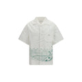 Prada White Patterned Cotton Shirt